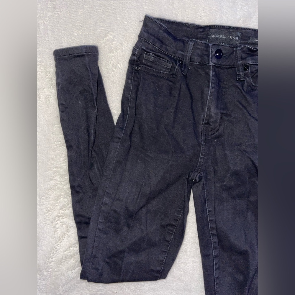 Kendall & Kylie black super skinny jeans.